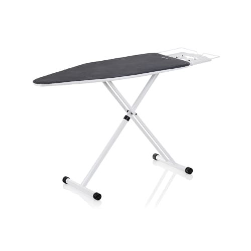 The Board 120IB Ironing Board with VeraFoam Cover, White and Gray